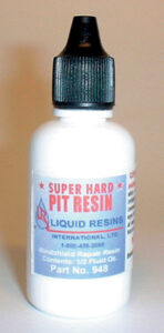 Super Hard Windshield Repair Pit Resin (4,000 cps) 1/2oz Bottle at Liquid Resins International