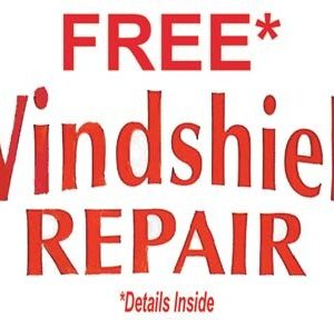 "Free Windshield Repair" Banner Part# 570F